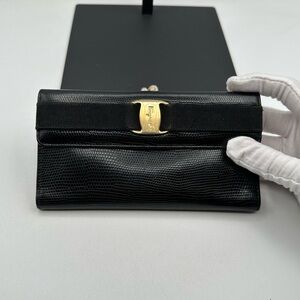 Salvatore Ferragamo Pebbled Leather Wallet